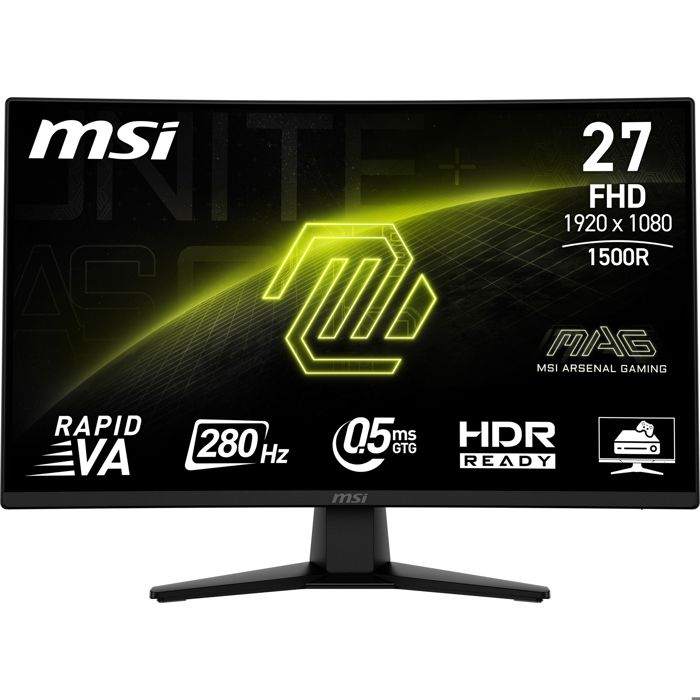 Écran PC - Msi - MAG 274CXF - 27 pouces - 280 Hz - 05 ms
