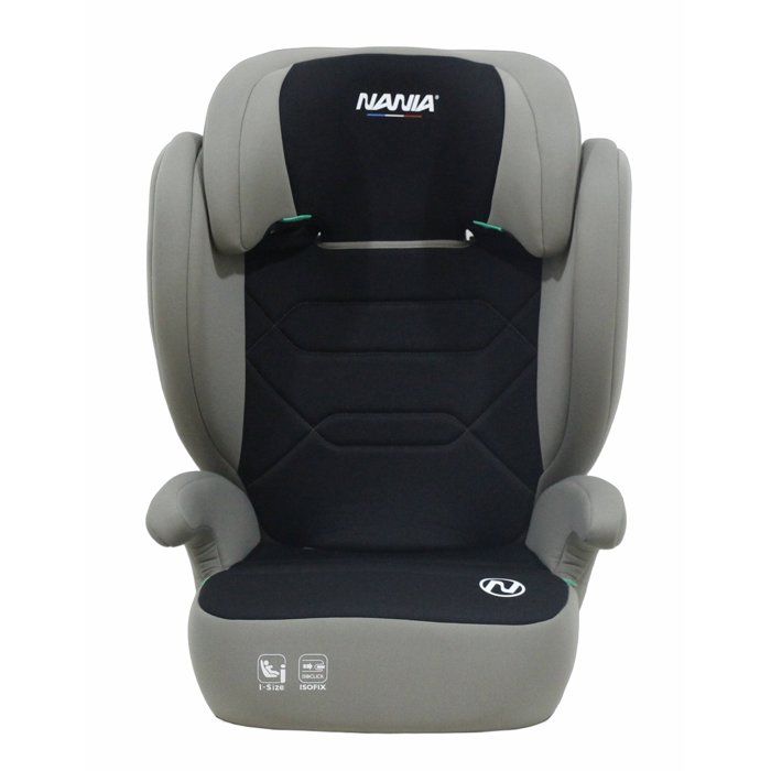 Siège auto - NANIA - Bogota - Groupe 2/3 - I-size - 100/150 cm - Isofix - 4 à 12 ans - Têtière réglable - Noir