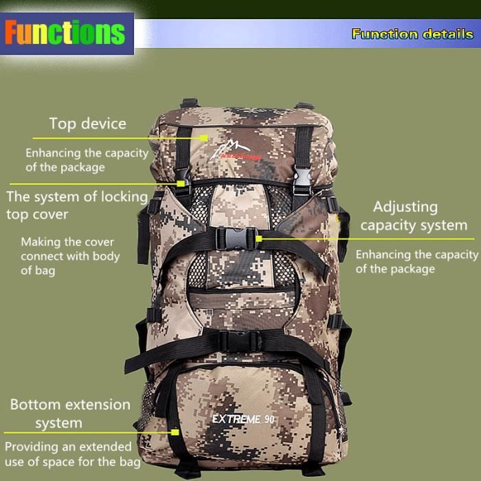 Sac à dos 90l shop