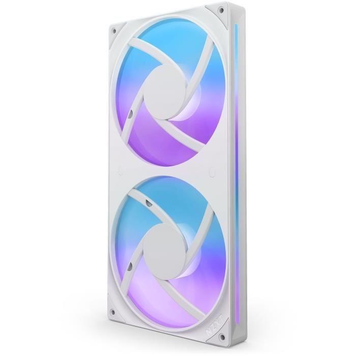 Ventilateur – NZXT – F280 RGB Core – 280 mm – 2 ventilateurs RVB 140 mm – Contrôle éclairage et vitesse