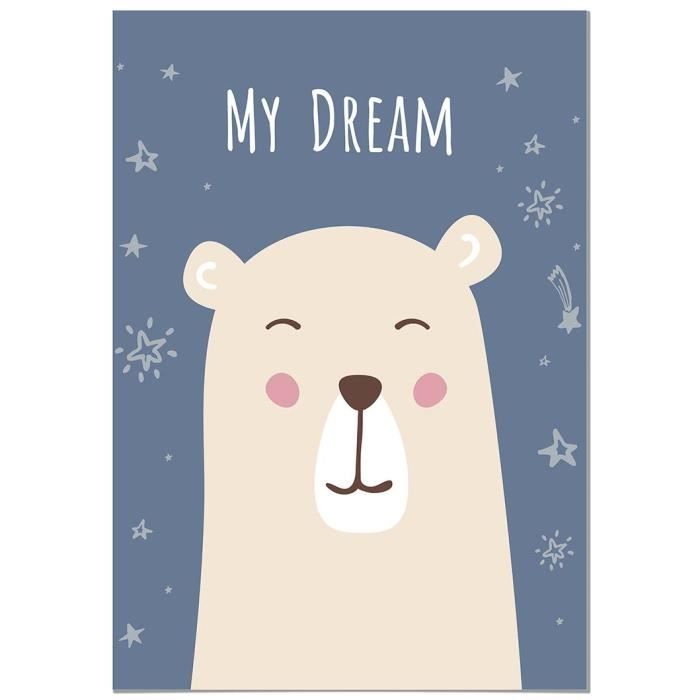 Panorama Tableau Pour Chambre De Bebe Ou D Enfant Ours My Dreams 70x100cm Imprimee Sur Toile Grande Qualie Decoration Murale Achat Vente Tableau Toile Soldes Cdiscount
