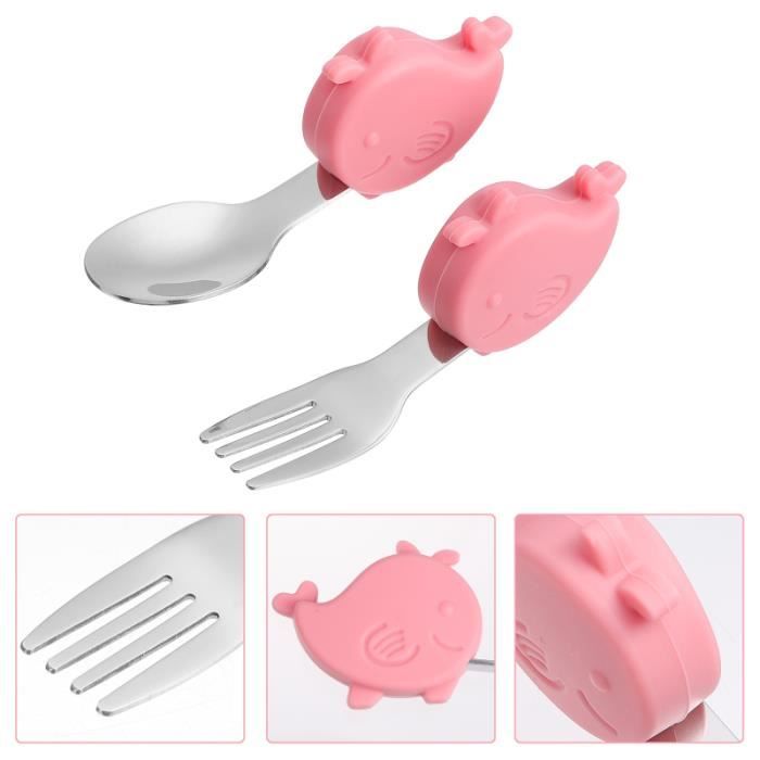 1 Set Auto Formation Fourchette Cuillere Adorable Couverts D Alimentation Portable Bol Bebe Repas Bebe Cdiscount Puericulture Eveil Bebe