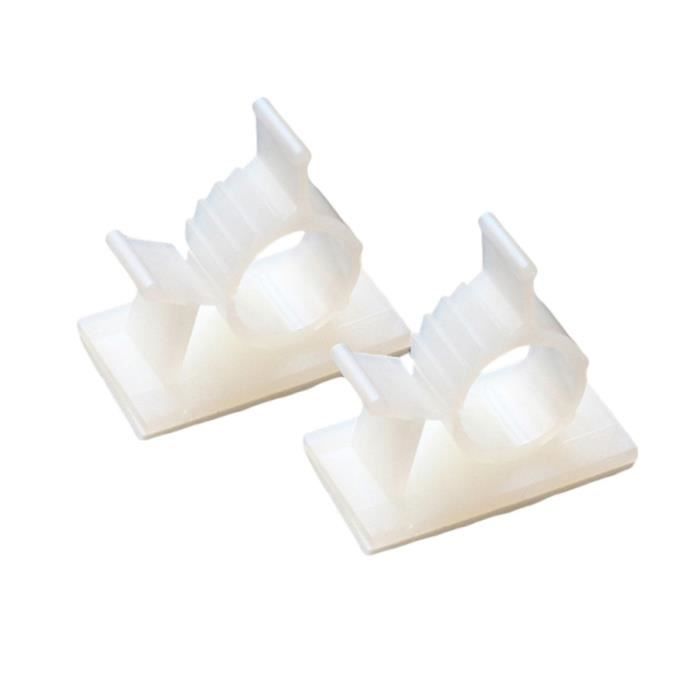 10pcs pinces réglables fil Câble Clips lumière plafond blanc passe câble
