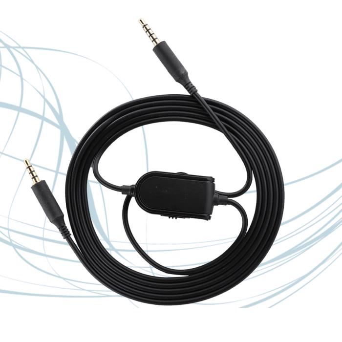 Câble Audio Futuhada Pour Casque SteelSeries - 150cm Noir - Remplacement Pour Arctis 3/5/7/Pro