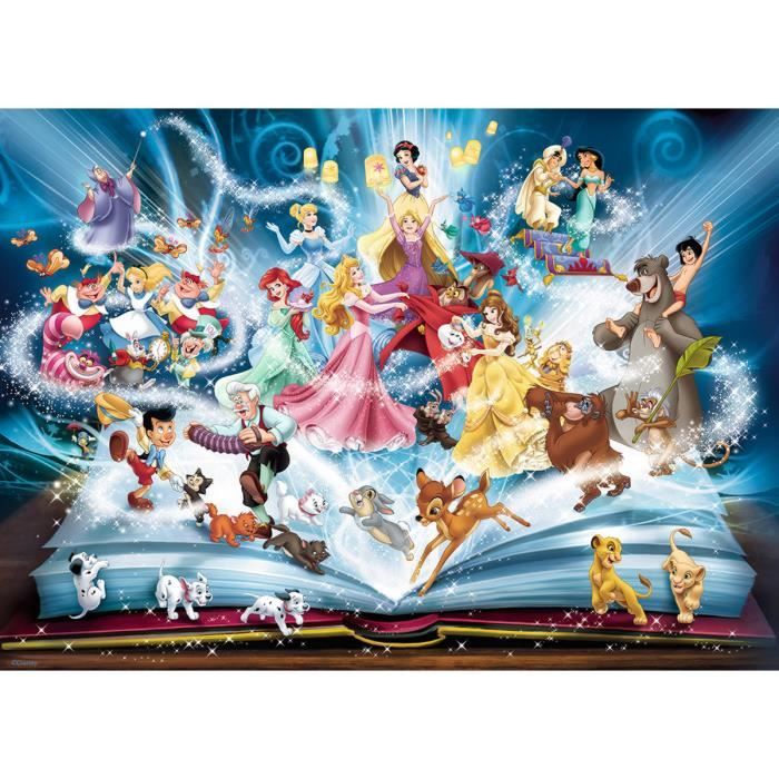 Puzzle DISNEY CLASSIQUE Le livre magique des contes - Ravensburger - 1500 pièces - Dessins animés et BD