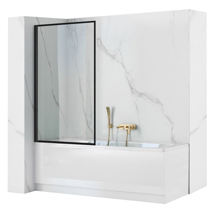 Idralite – Pare-baignoire pliant en PVC 70x140 cm – Hauteur