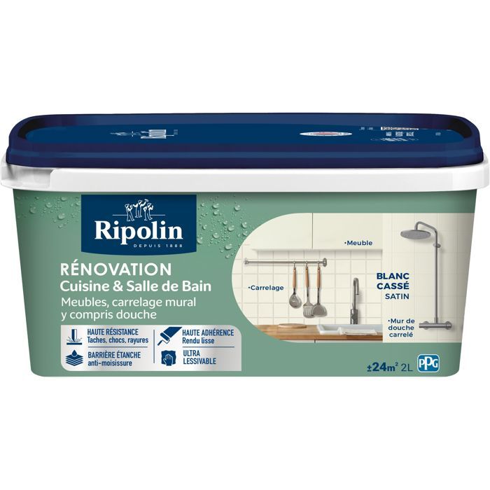 Ripolin Peinture rénovation cuisine et salle de bain cassé 2