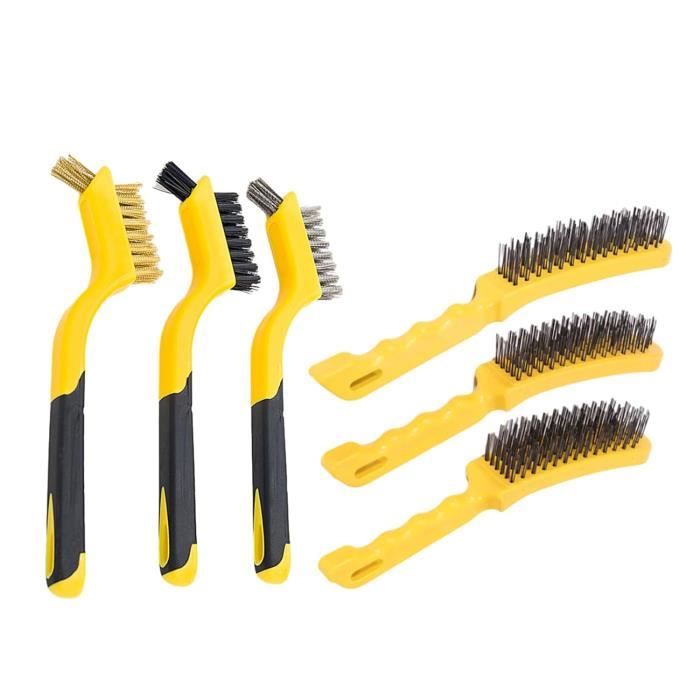 15 Pièce Mini Brosses Métalliques, Brosse Métallique Avec Poignée En 15 Pièce Mini Brosses Métalliques, Brosse Métallique Avec Poignée En