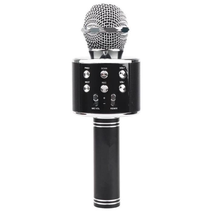 Sans Fil Bluetooth Karaoke Ws 858 Microphone HautParleur Portable Tenu