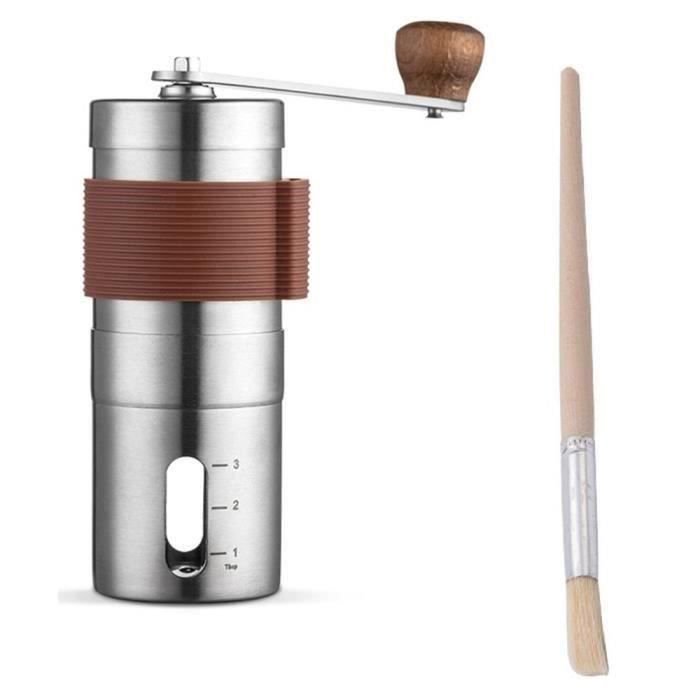 Moulin à café Manuel, Moulin à café Acier Inoxydable Coffee Grinder