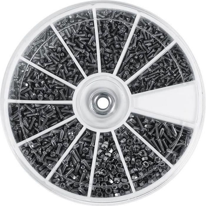 Kit De 1000 Pièces Petites Vis Auto-taraudeuses Tête Cruciforme M1 à M1.7 - Assortiment Pour Bricolage