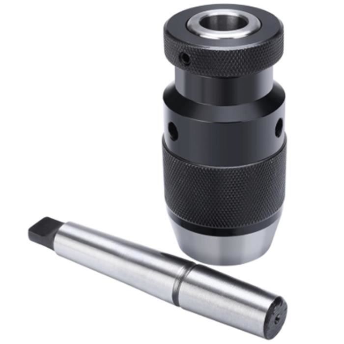Mandrin De Perceuse Pour Tour/Fraiseuse – Acier Trempé, Cône Morse MT2, Filetage JT33 (Style TENG)