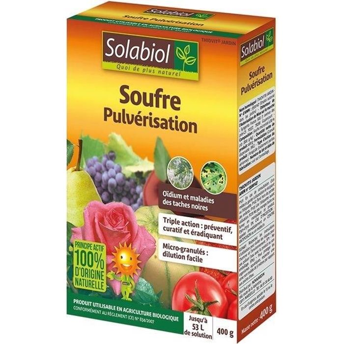SOLABIOL Soufre pulvérisation - 400 g