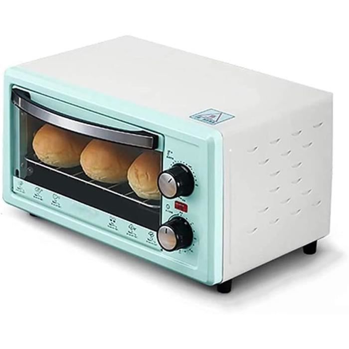 Mini Four Électrique Vertical Compact Multifonction Bleu - 12L Avec Contrôle Température Et Temps