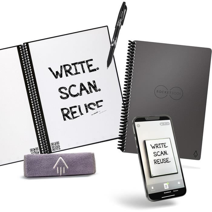 Housse Protectrice Rocketbook - Étui Recyclable Avec Porte-stylo Pour Carnets