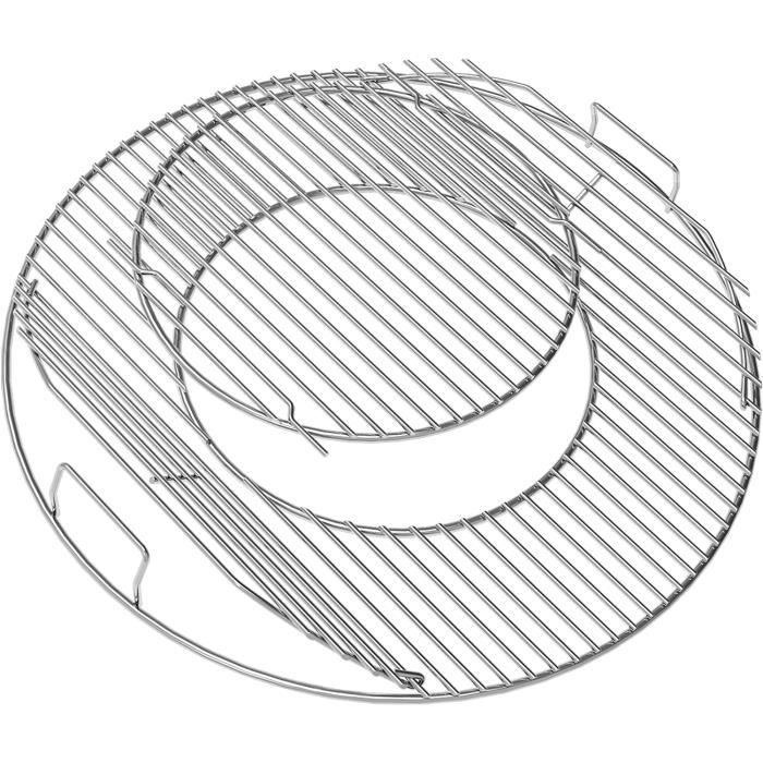 Grilles Barbecue Acier Inoxydable LANEJOY - 26x32 Cm (Lot De 2) - Qualité Alimentaire