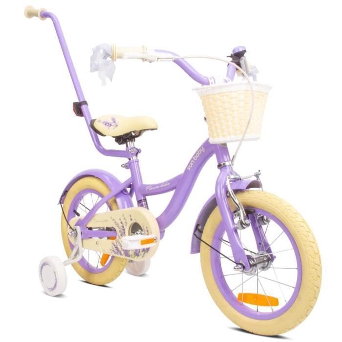 sun baby Flower Bike Vélo pour filles Lavande 14\