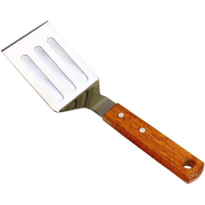Spatule en acier inoxydable, spatule à hamburger, spatule de cuisine