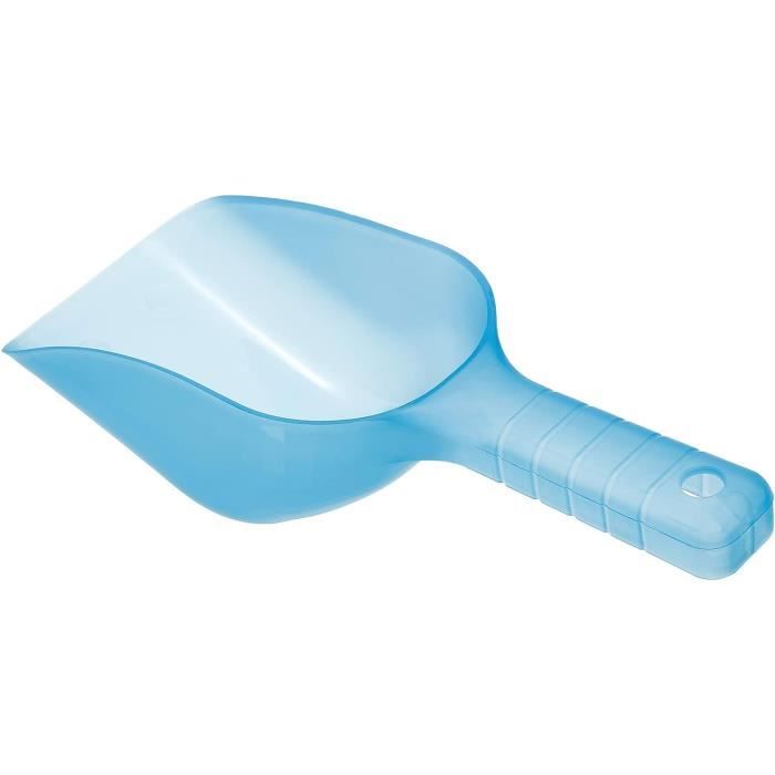 Cuillère à Glace Stoeckel 1/30 L – Manche Plastique Bleu – Acier Inoxydable Professionnelle