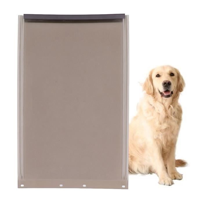 Meilleurs prix pour Rabat de porte pour chien VGEBY - Grand - Translucide - TPU - Sécurité - Chien - Manuelle