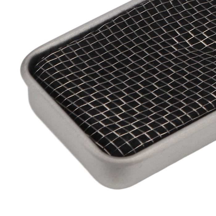 Mini Réchaud à Alcool Camping En Acier Inoxydable - Noir - Ultra Compact (60x33x11mm) - Pour Thé, Réchauffer