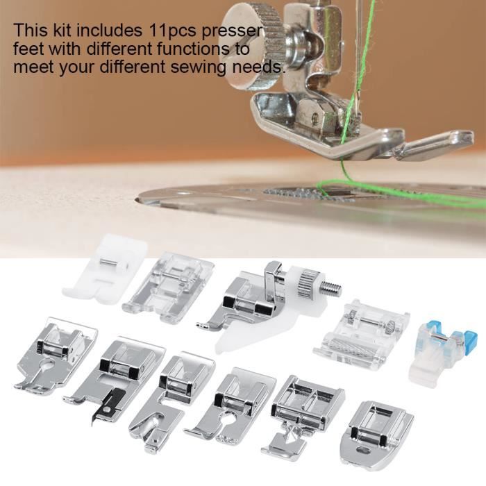 5 Pièces Pieds-de-Biche à Fermeture Éclair Pour Machine à Coudre - Compatible Brother Singer Janome