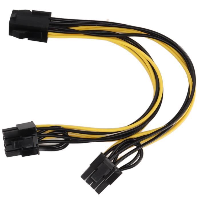 Vvikizy Câble Alimentation GPU 6 à 8 broches 20cm Adaptateur d