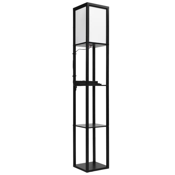 Lampadaire Design 3 étagères Avec Chargeur USB-C - 165cm | LuminexDesigns | Dimmable | Neuf