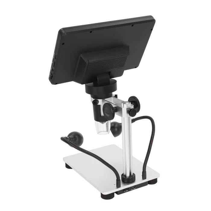 Microscope Numérique TOMLOV DM301-Pro 7 Pouces 1200X - Écran LCD, Wifi, USB - Idéal école Et Hobby