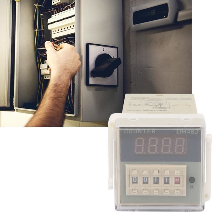Compteur De Fréquence Numérique LED Avec Sortie Relais - 100 KHz - Compte à Rebours - Neuf