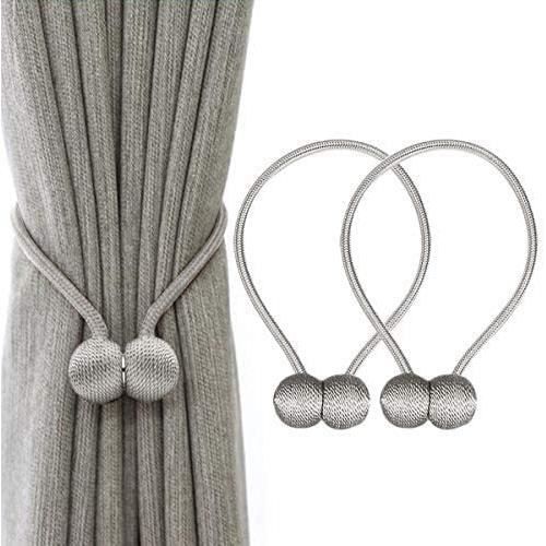 Lot De 8 Embrasse Pour Rideaux Embrasse Rideau Aimantee Embrasse Rideau Avec Corde Et Boule Magnetique Pour Decoration De Maison Bureau Hotel Gris Argente Lot De 8 Embrasse Pour Rideaux Embrasse Rideau Aimantee Embrasse Rideau Avec Corde Et Boule Magnetique Pour Decoration De Maison Bureau Hotel Gris Argente
