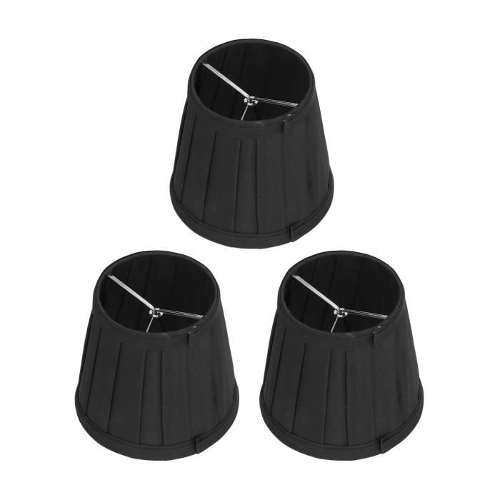 Abat-jour En Tissu Conique Blanc (lot De 2) - Pour Ampoules E14, Lampe De Table, Lustre - Décoration Intérieure, Diffuse Une Lumière Douce