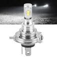 ZJCHAO ampoule H4 Puce d'ampoule LED de phare antibrouillard pour voiture de moto avec prise H4 80W DC 12V-24V (blanc 3000K)-1