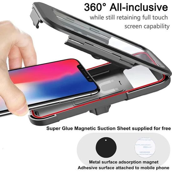 Support Téléphone Guidon Vélo West Biking 360° Alu – Pour GPS/moto, Coloris Assortis