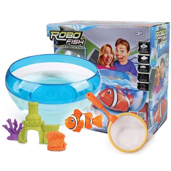 Pack Robofish Poisson Qui Nage Dans L Eau Cdiscount Jeux Jouets