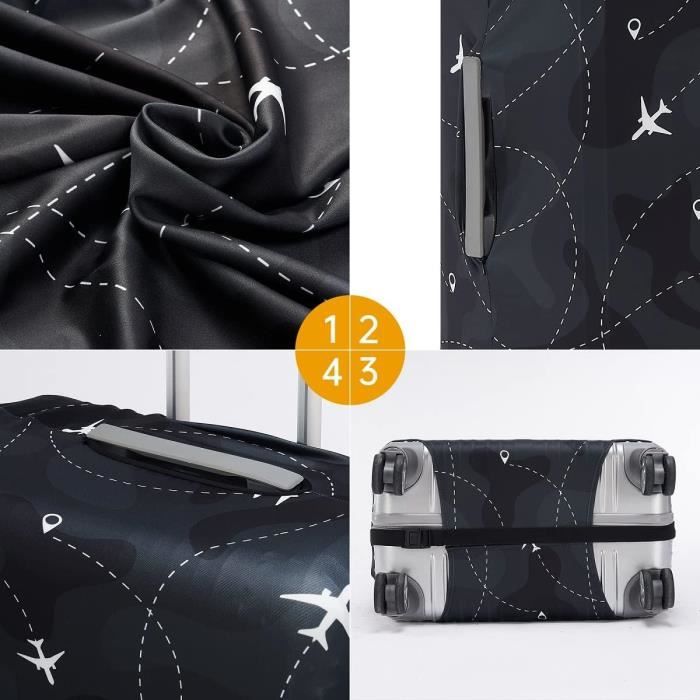 Lot De 3 Housses élastiques Pour Valise - Tailles M, L, XL - Marque XCase - Protection Voyage