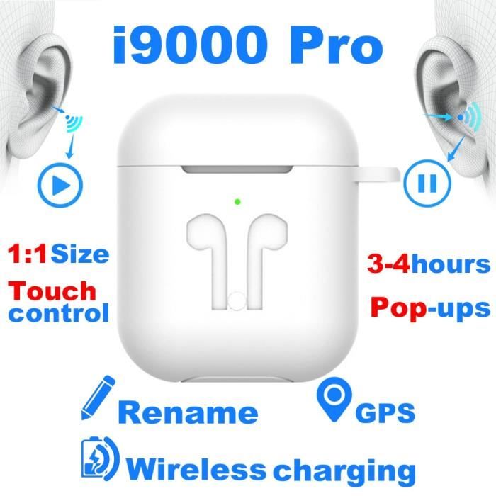 Original i9000 Pro TWS Arie 2 sans fil bluetooth casque 8D Super