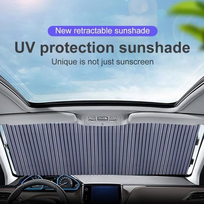 60cm Voiture protection solaire isolation pare-soleil automatique  rétractable pliant avant pare-brise visière - Cdiscount Auto