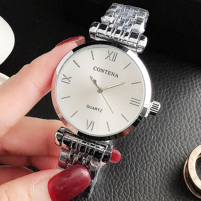Montre en sale argent pour femme
