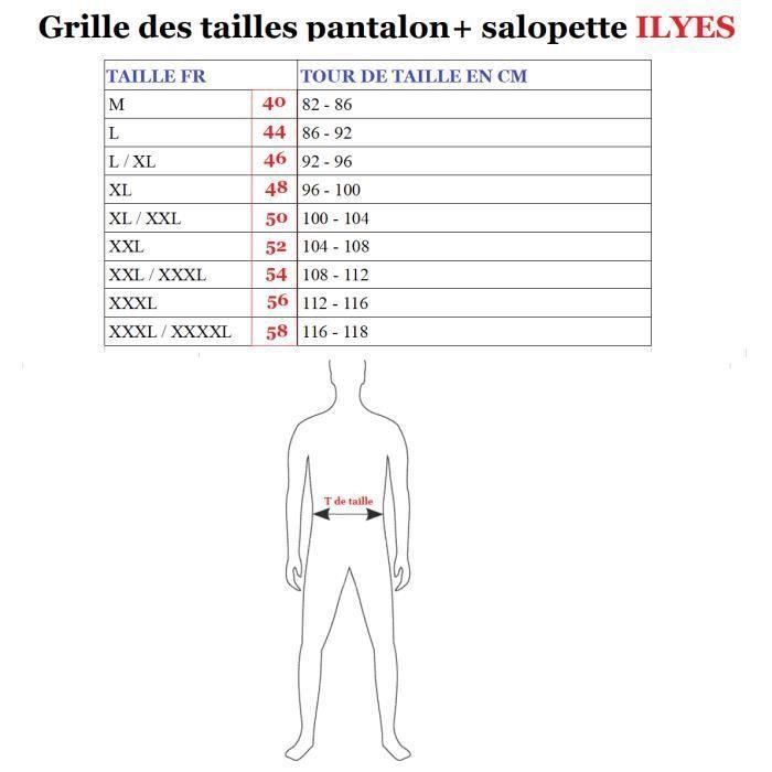 PANTALON DE TRAVAIL HOMME GRIS POCHES GENOUILLÈRES ELYES Gris