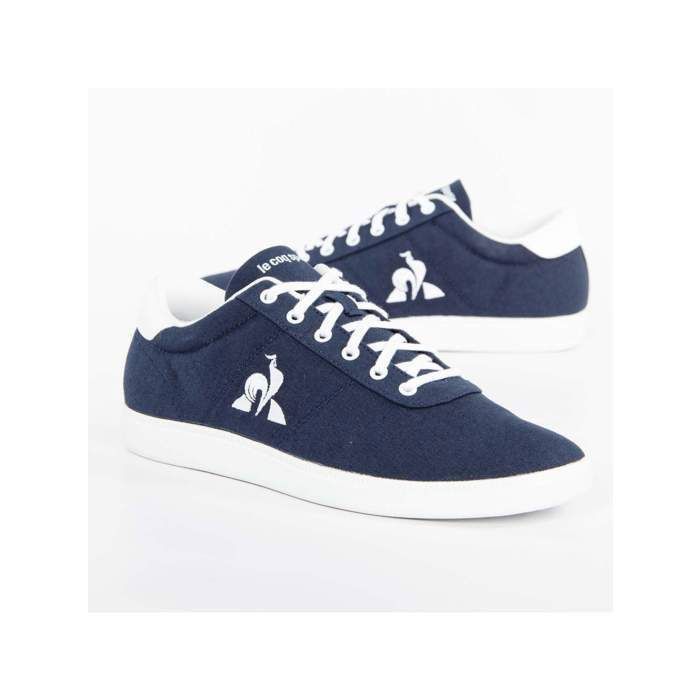 Basket Le Coq Sportif Court one Bleu Homme - LE COQ SPORTIF - Lacets -  Textile Bleu - Cdiscount Chaussures