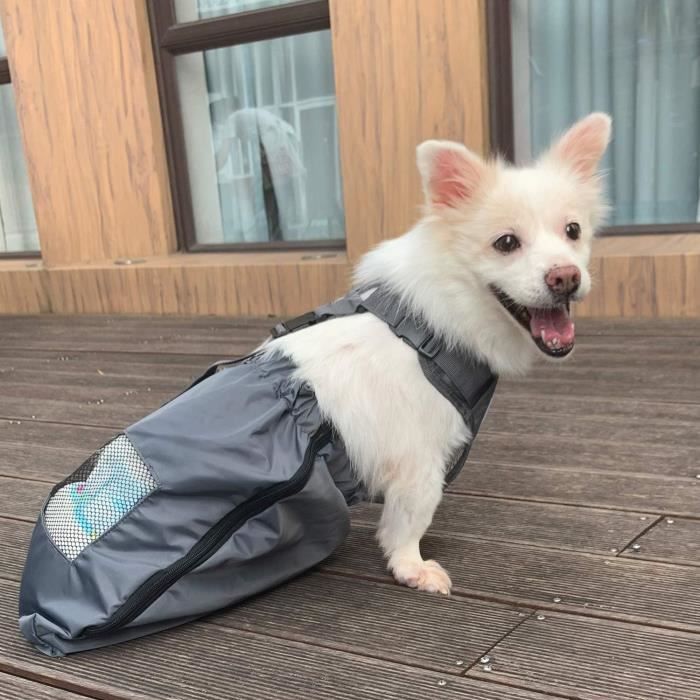 DerYEP Sac de Traction Durable pour Chien handicapé paralysé, Dos et Pattes arrière, protège la