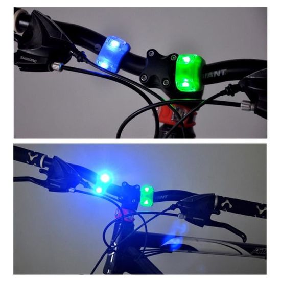 BLEU - Éclairage Led pour Vélo Signalétique Lampe de Précaution