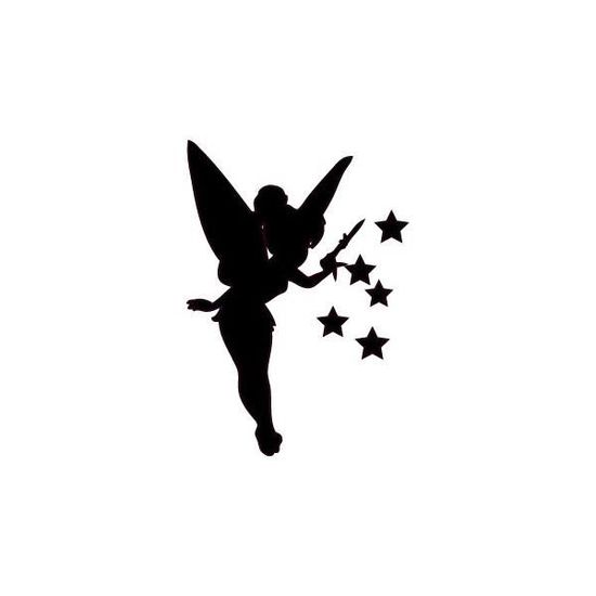 Fee Clochette Autocollant Stickers Taille 8 Cm Couleur Noir8 Cm Noir Noir Cdiscount Auto