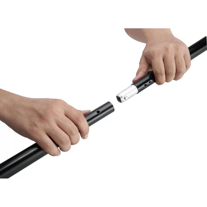 Barre Transversale Télescopique Pour Fond - Longueur Réglable 0,94 à 2 M - Support Jusqu'à 5 Kg - Pour Toile, Mousseline, Papier - 8