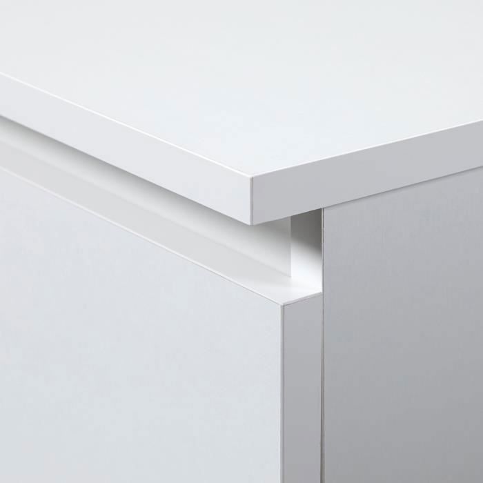 AKORD K-120 Commode avec 8 tiroirs (2 x 4), pour le salon, la chambre, le bureau, design fonctionnel moderne, 120 x 99 x 40 cm, poids : 65 kg, chêne sonoma/blanc AKORD K-120 Commode avec 8 tiroirs (2 x 4), pour le salon, la chambre, le bureau, design fonctionnel moderne, 120 x 99 x 40 cm, poids : 65 kg, chêne sonoma/blanc