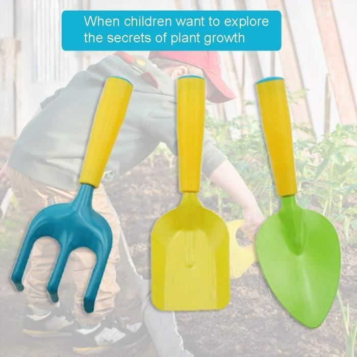 7 PCS Ensemble d'outils de Jardin avec arrosoir, Gants, Râteau, Pelle 7 PCS Ensemble d'outils de Jardin avec arrosoir, Gants, Râteau, Pelle