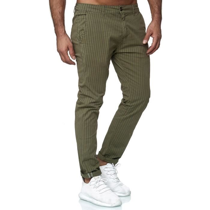 Chino hotsell rayé homme