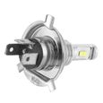 ZJCHAO ampoule H4 Puce d'ampoule LED de phare antibrouillard pour voiture de moto avec prise H4 80W DC 12V-24V (blanc 3000K)-3