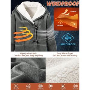 Veste Polaire Femme Zippée Col Montant – Manteau Chaud Doux Poches Longues Manches Hiver Élégant Couleur Unie